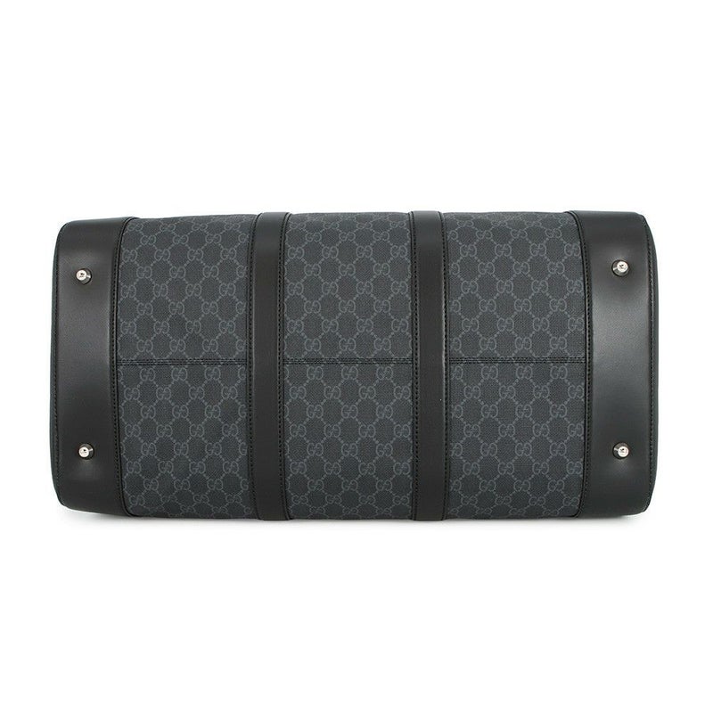 グッチ ボストンバッグ GGスプリーム/レザー478323 GUCCI 2wayショルダーバッグ 旅行用 トラベル 黒