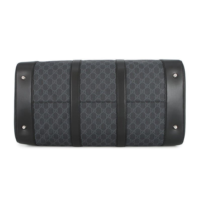 グッチ ボストンバッグ GGスプリーム/レザー478323 GUCCI 2wayショルダーバッグ 旅行用 トラベル 黒