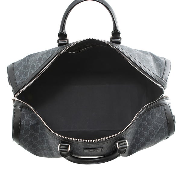 グッチ ボストンバッグ GGスプリーム/レザー478323 GUCCI 2wayショルダーバッグ 旅行用 トラベル 黒