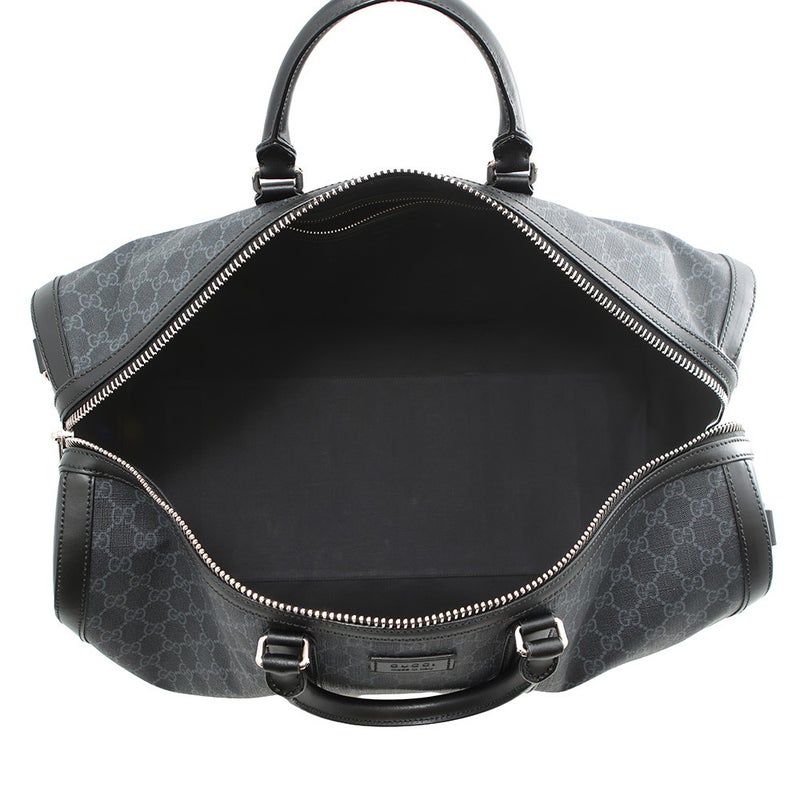 グッチ ボストンバッグ GGスプリーム/レザー478323 GUCCI 2wayショルダーバッグ 旅行用 トラベル 黒