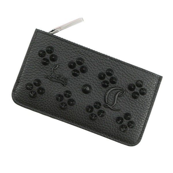 クリスチャン・ルブタン コインケース スタッズ レザー 3225116 Christian Louboutin カードケース 黒 フラグメントケース