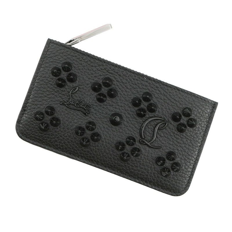 クリスチャン・ルブタン コインケース スタッズ レザー 3225116 Christian Louboutin カードケース 黒 フラグメントケース