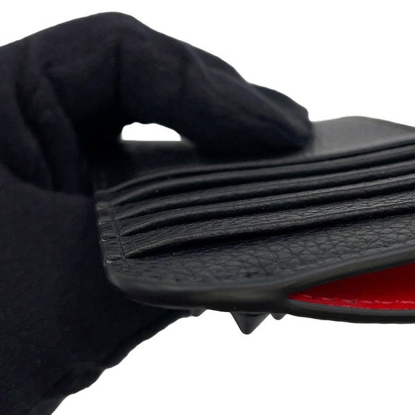 クリスチャン・ルブタン コインケース スタッズ レザー 3225116 Christian Louboutin カードケース 黒 フラグメントケース