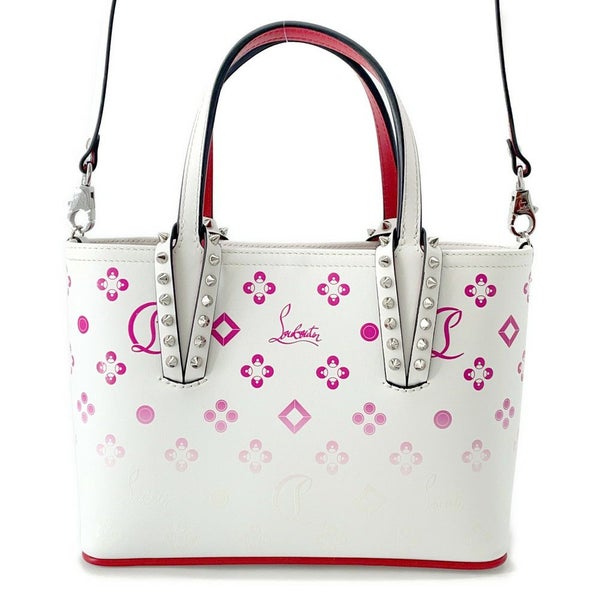 クリスチャン・ルブタン ハンドバッグ CABATA カバタ ミニ 1215237 Christian Louboutin 2way 白