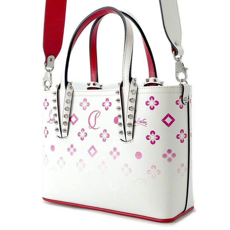 クリスチャン・ルブタン ハンドバッグ CABATA カバタ ミニ 1215237 Christian Louboutin 2way 白