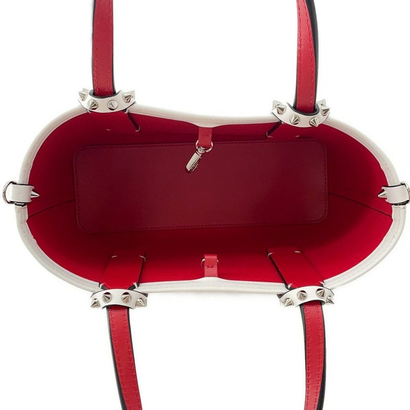 クリスチャン・ルブタン ハンドバッグ CABATA カバタ ミニ 1215237 Christian Louboutin 2way 白