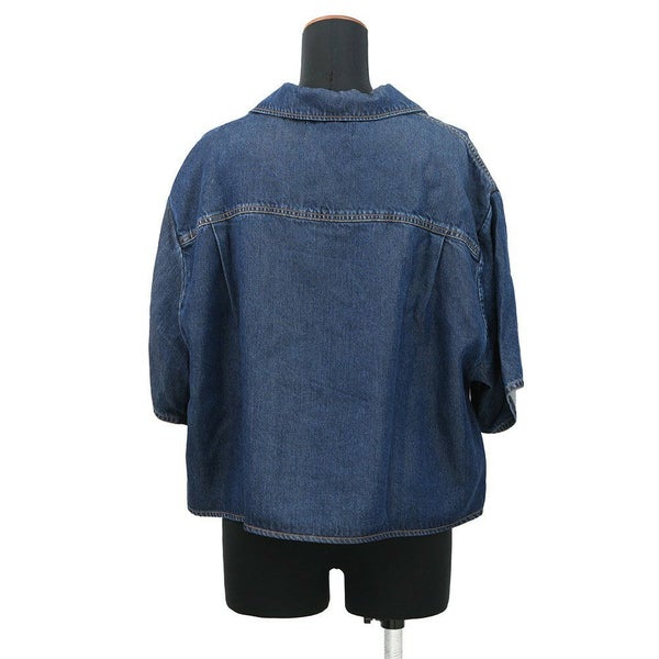 ミュウミュウ シャツ ロゴ デニムシャツ レディースサイズ36 GWC105 MIUMIU トップス