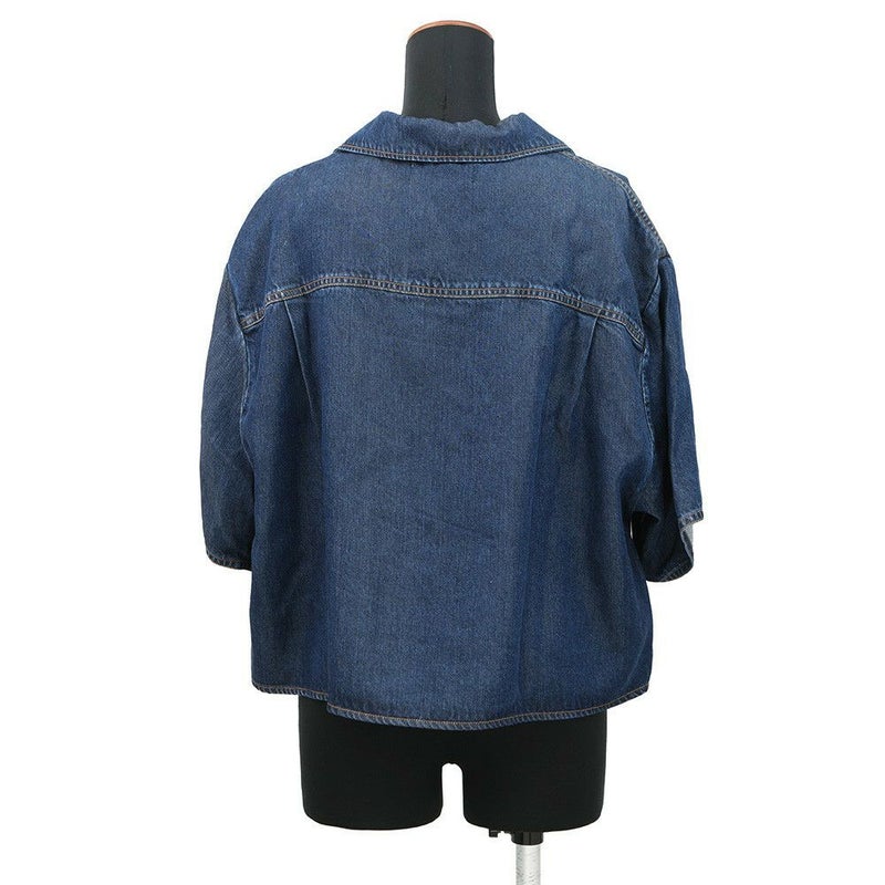 ミュウミュウ シャツ ロゴ デニムシャツ レディースサイズ36 GWC105 MIUMIU トップス