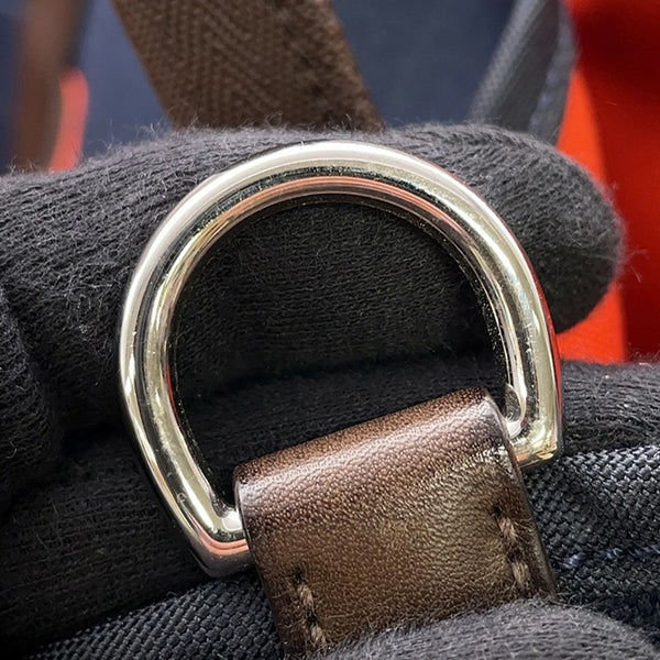 エルメス サックドパンサージュ グルーム SAC DE PANSAGE GROOM ネイビー/フー B刻印 2way