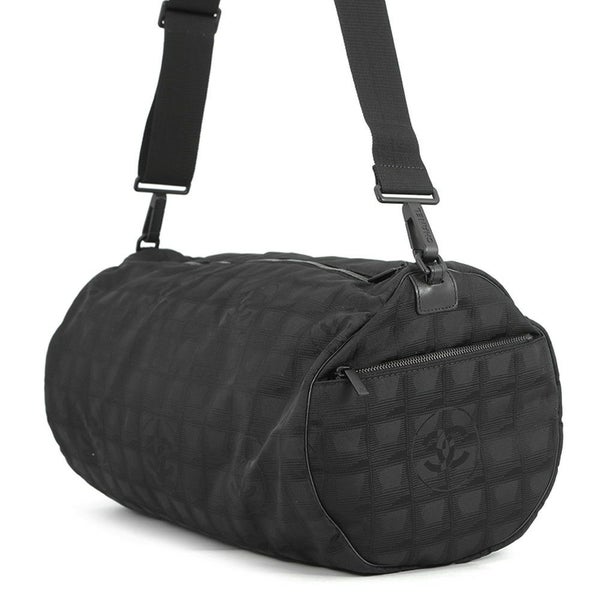 シャネル ショルダーバッグ ニュートラベルライン ボストンバッグ ナイロン CHANEL 旅行用 黒