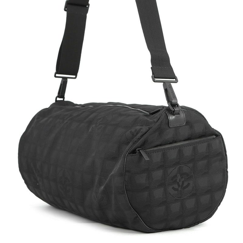 シャネル ショルダーバッグ ニュートラベルライン ボストンバッグ ナイロン CHANEL 旅行用 黒