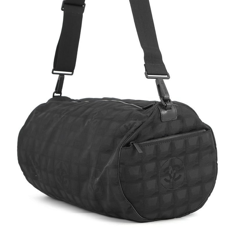 シャネル ショルダーバッグ ニュートラベルライン ボストンバッグ ナイロン CHANEL 旅行用 黒