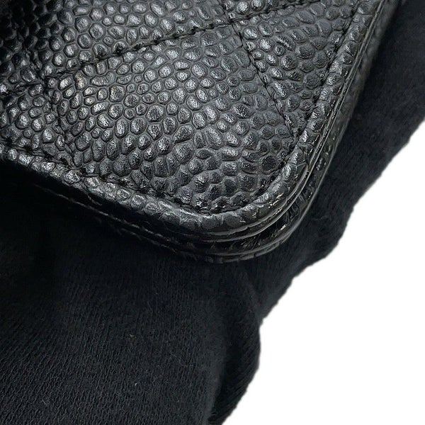 シャネル チェーンウォレット クラシック マトラッセ ココマーク キャビアスキン AP0250 CHANEL 財布 黒