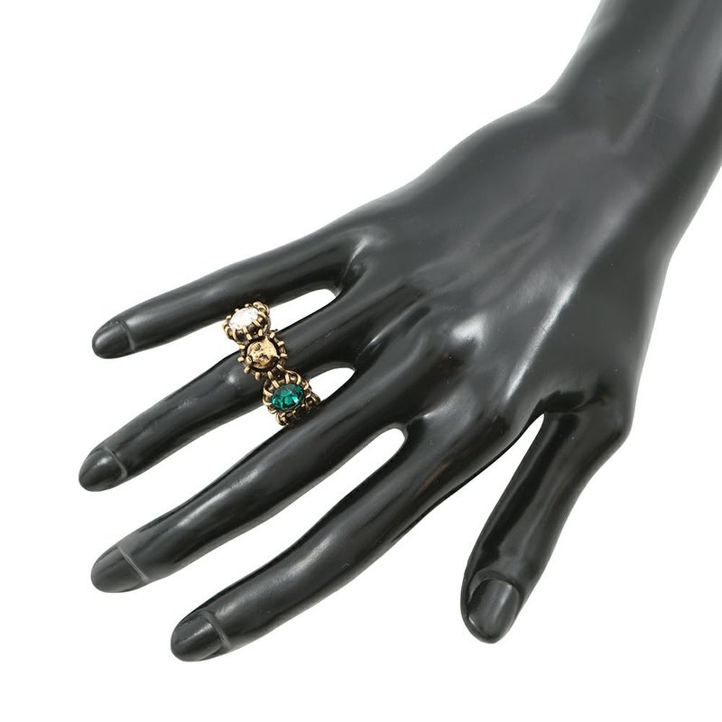 グッチ リング キャットヘッド ラインストーン サイズ13 GUCCI アクセサリー 指輪