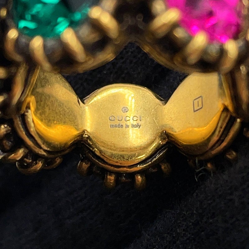グッチ リング キャットヘッド ラインストーン サイズ13 GUCCI アクセサリー 指輪