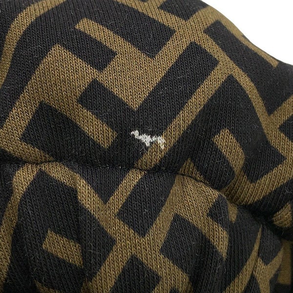 フェンディ パーカー FF切り替え フーディ コットン メンズサイズS FAF681 FENDI トップス 白