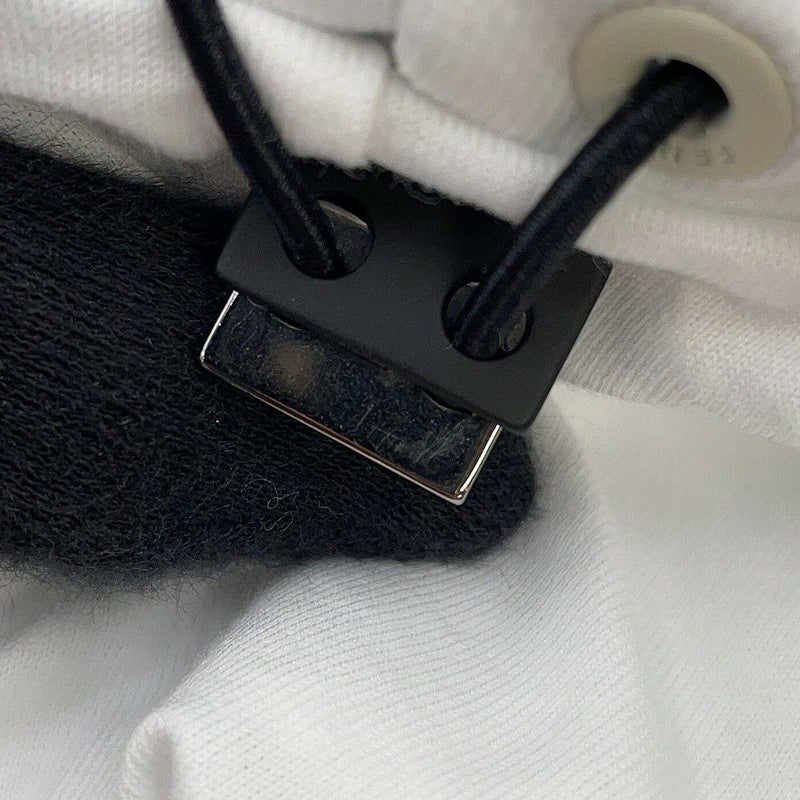フェンディ パーカー FF切り替え フーディ コットン メンズサイズS FAF681 FENDI トップス 白
