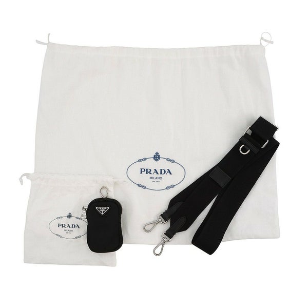 プラダ ハンドバッグ スモール パデッドRe-Nylon トートバッグ ナイロン レザー 1BG373 PRADA 2way 黒