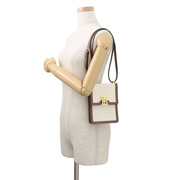 バーバリー ショルダーバッグ ロビン キャンバス レザー 8031649 BURBERRY