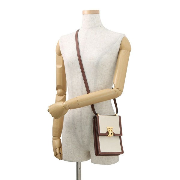 バーバリー ショルダーバッグ ロビン キャンバス レザー 8031649 BURBERRY