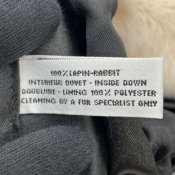 シャネル チェーンショルダーバッグ ラパン A17714 CHANEL 白 ファーアームウォーマー