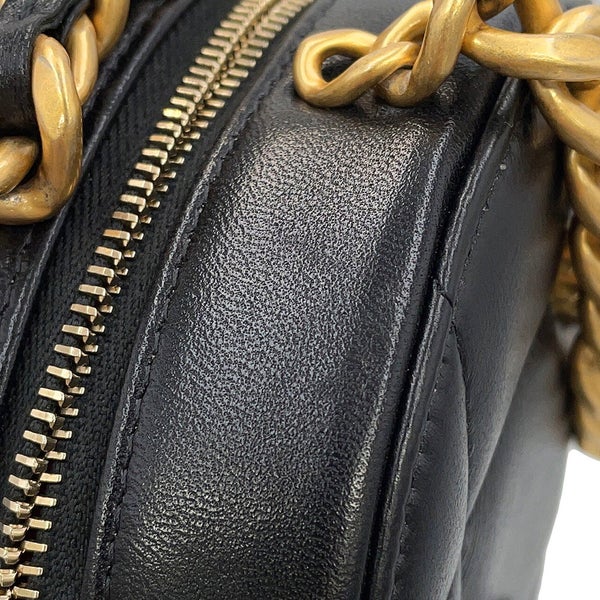 シャネル チェーンショルダーバッグ シャネル19 マトラッセ ココマーク ラムスキン AP0945 CHANEL 黒
