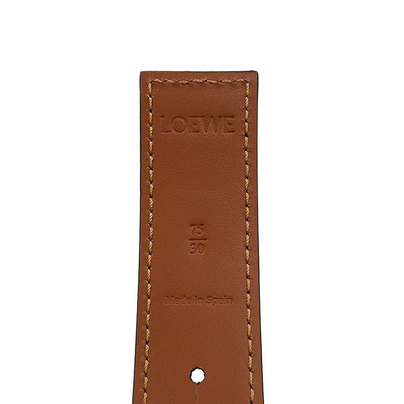 ロエベ ベルト ゲート アナグラム リバーシブル サイズ75 E821Z26X03 LOEWE 黒