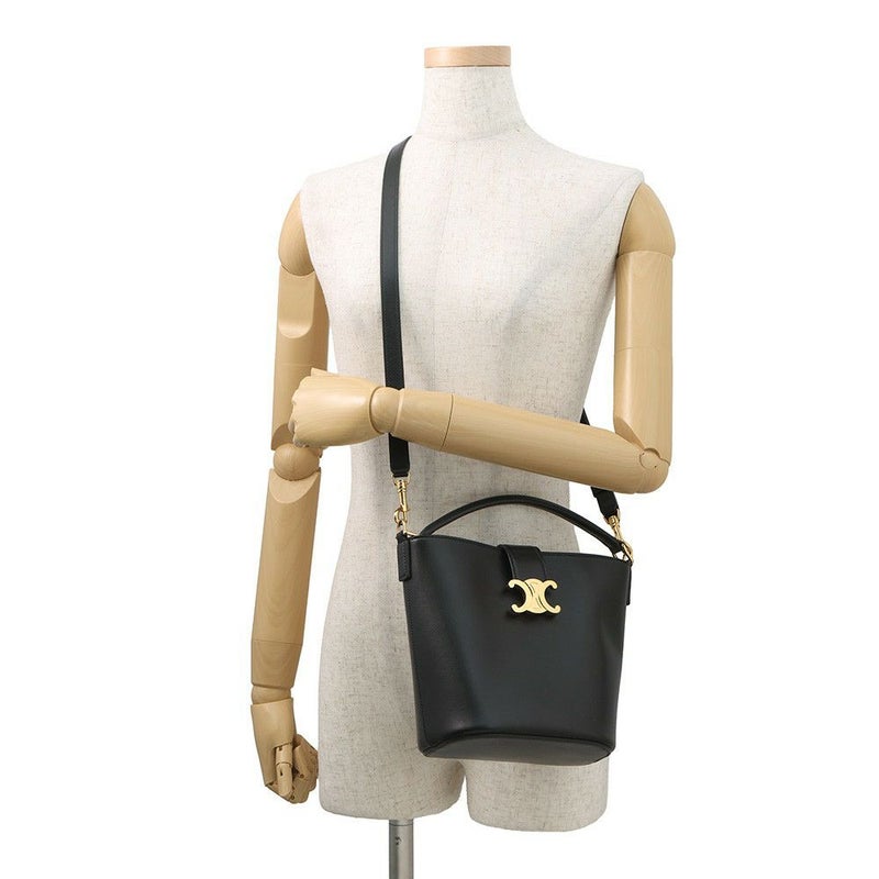 セリーヌ ハンドバッグ トリオンフ スモール バケット ルイーズ 119173FX9.04LU CELINE 2way 黒
