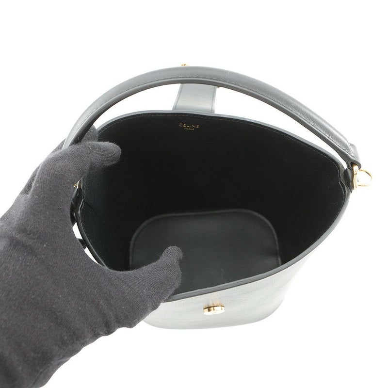 セリーヌ ハンドバッグ トリオンフ スモール バケット ルイーズ 119173FX9.04LU CELINE 2way 黒