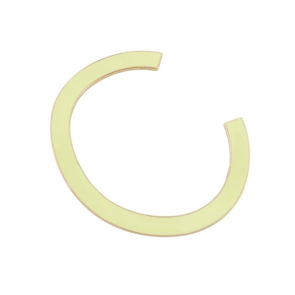 ボッテガヴェネタ ブレスレット カーブ カフ バングル Ag925 エナメル サイズL 741013 BOTTEGA VENETA アクセサリー