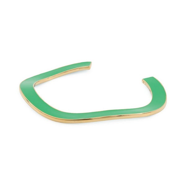 ボッテガヴェネタ ブレスレット カーブ カフ バングル Ag925 エナメル サイズM 741013 BOTTEGA VENETA アクセサリー