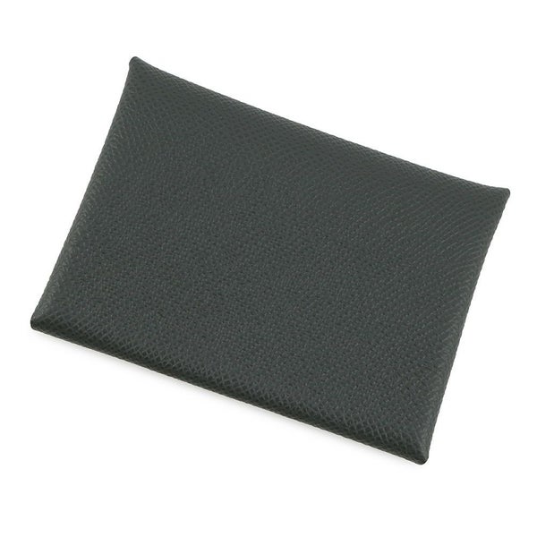 エルメス コインケース カルヴィ デュオ ヴェールマングローブ/シルバー金具 エプソン K刻印 財布