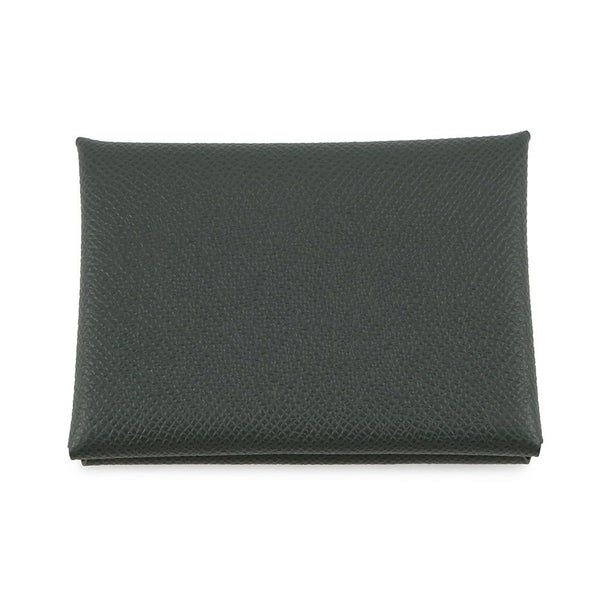 エルメス コインケース カルヴィ デュオ ヴェールマングローブ/シルバー金具 エプソン K刻印 財布