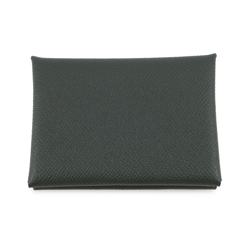 エルメス コインケース カルヴィ デュオ ヴェールマングローブ/シルバー金具 エプソン K刻印 財布