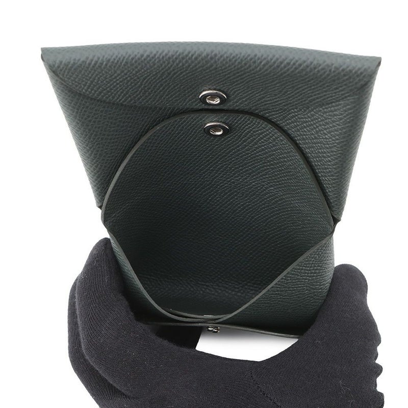 エルメス コインケース カルヴィ デュオ ヴェールマングローブ/シルバー金具 エプソン K刻印 財布