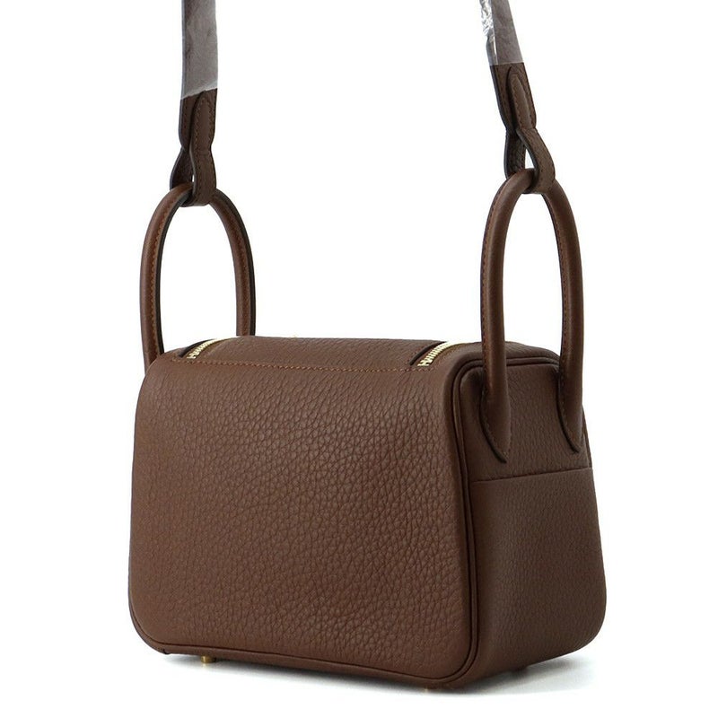 エルメス リンディ ミニ テール/ゴールド金具 トリヨンクレマンス K刻印 2wayショルダー