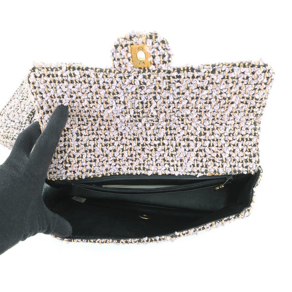 シャネル ハンドバッグ 親子バッグ ココマーク ツイード CHANEL バッグ