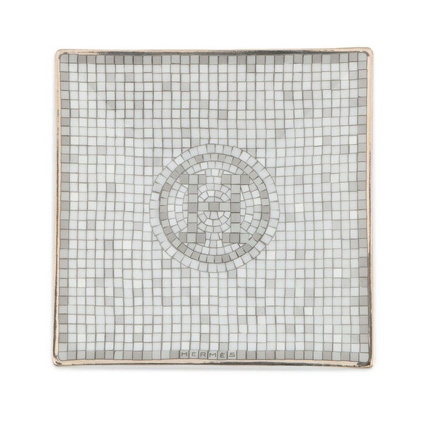 エルメス プレート ポーセリン モザイク 24 ヴァンキャトル プチカレ HERMES 食器 皿 トレー 陶器