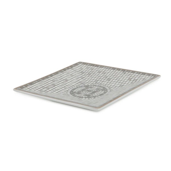 エルメス プレート ポーセリン モザイク 24 ヴァンキャトル プチカレ HERMES 食器 皿 トレー 陶器