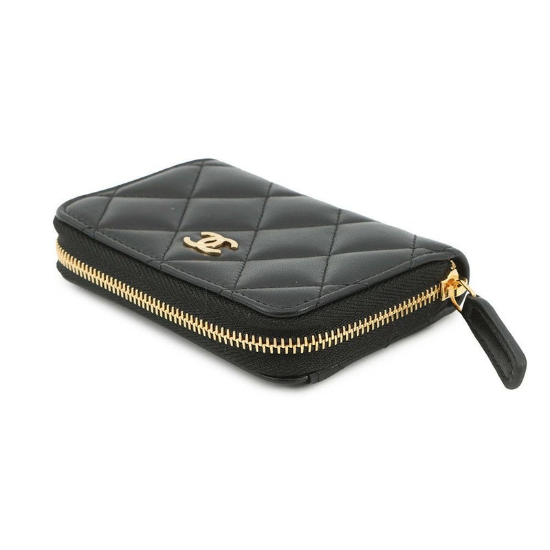 シャネル コインケース クラシック ジップコインパース マトラッセ ココマーク ラムスキン AP0216 CHANEL 財布 小銭入れ