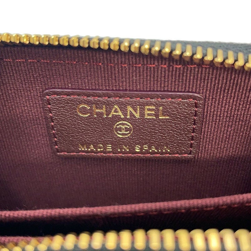 シャネル コインケース クラシック ジップコインパース マトラッセ ココマーク ラムスキン AP0216 CHANEL 財布 小銭入れ