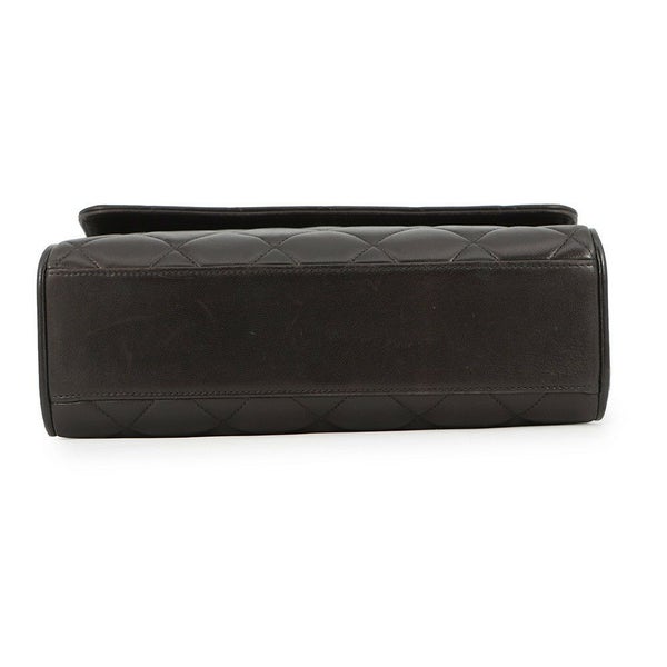 シャネル ショルダーバッグ ココマーク マトラッセ ラムスキン CHANEL ワンショルダー 黒