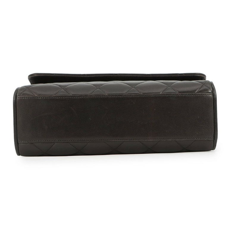 シャネル ショルダーバッグ ココマーク マトラッセ ラムスキン CHANEL ワンショルダー 黒