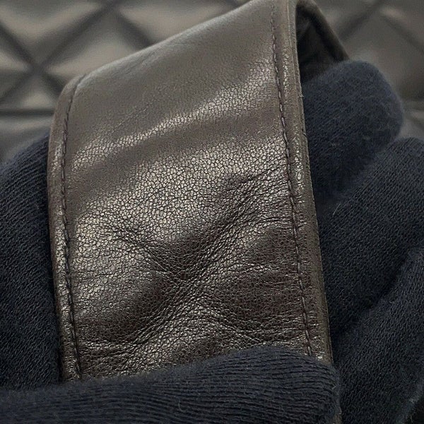 シャネル ショルダーバッグ ココマーク マトラッセ ラムスキン CHANEL ワンショルダー 黒