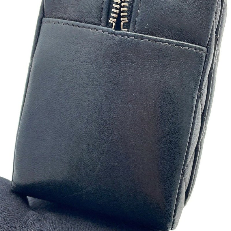 シャネル ハンドバッグ ココマーク ラムスキン CHANEL 黒