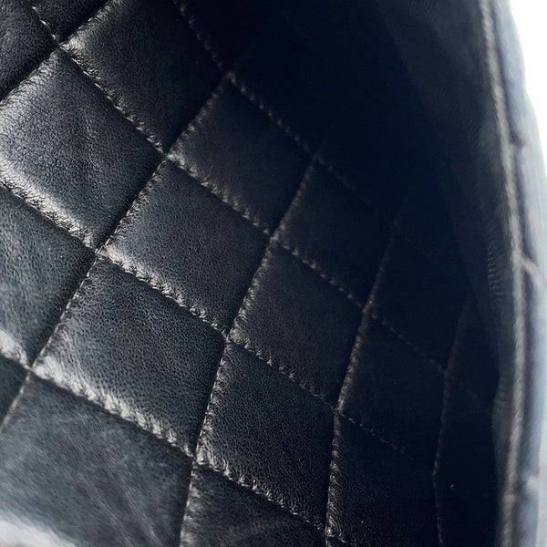 シャネル ハンドバッグ ココマーク ラムスキン CHANEL 黒