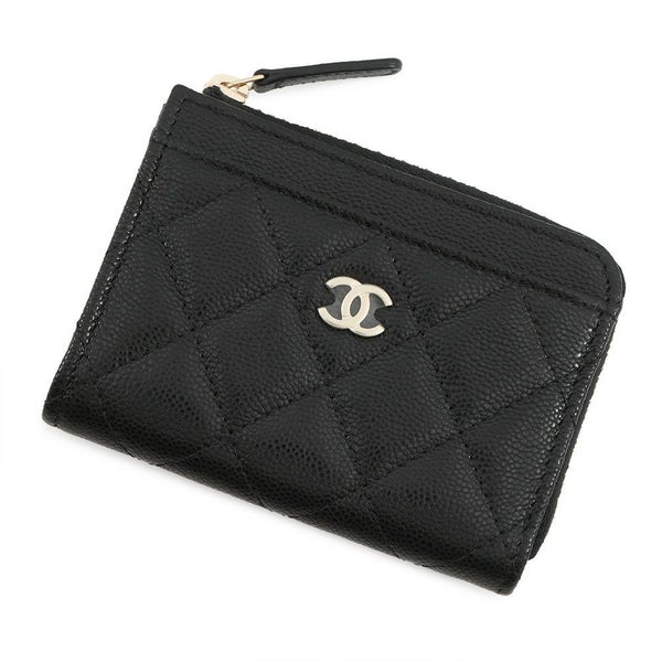 シャネル コインケース マトラッセ ココマーク ソフトキャビアスキン AP4893 CHANEL 財布 黒