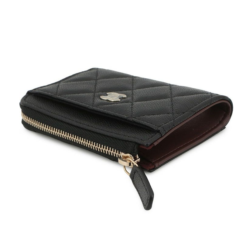 シャネル コインケース マトラッセ ココマーク ソフトキャビアスキン AP4893 CHANEL 財布 黒