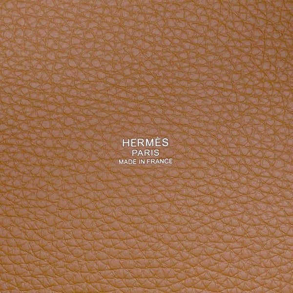 エルメス ハンドバッグ ピコタンロックMM ゴールド/シルバー金具 トリヨンクレマンス W刻印