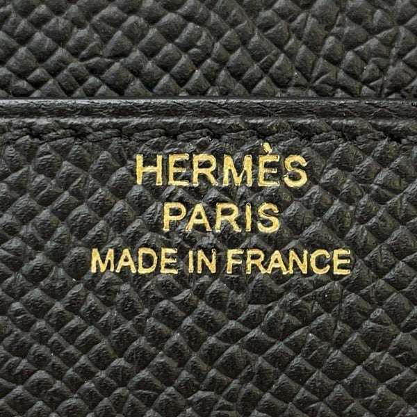 エルメス 長財布 コンスタンス トゥーゴー ロング ブラック/ゴールド金具 エプソン B刻印 財布 黒